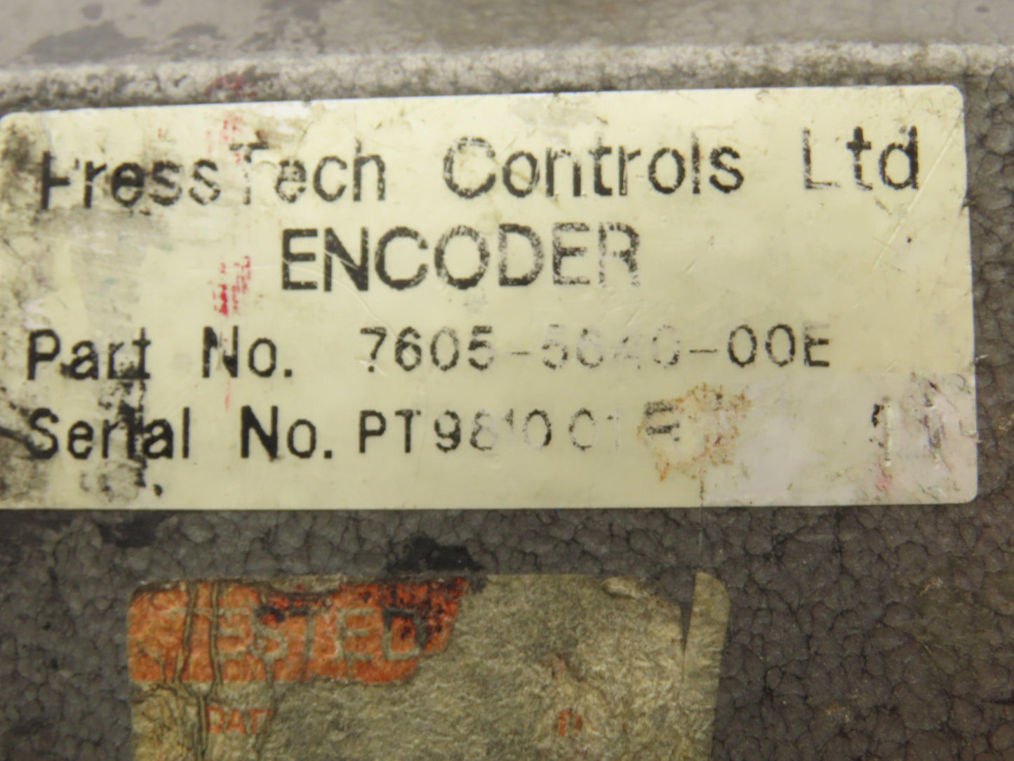 PressTech 7605-5640-00E Encoder Controls Module Gravure Printing Ratio 1:1
