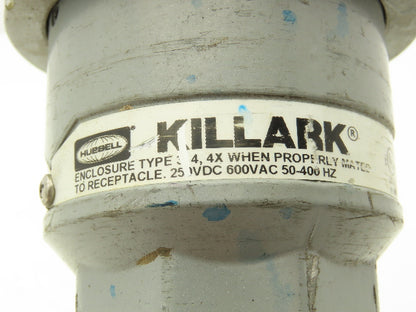 Hubbell Killark VP1034 Versamate Pin & Sleeve Plug 100A 600V 3PH 3W 4P Hazardous