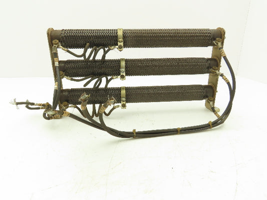 Milwaukee Ceramic Rib Wound Resistor 50 Ohm 11.5" Set of 3 Chassis Mount Assy