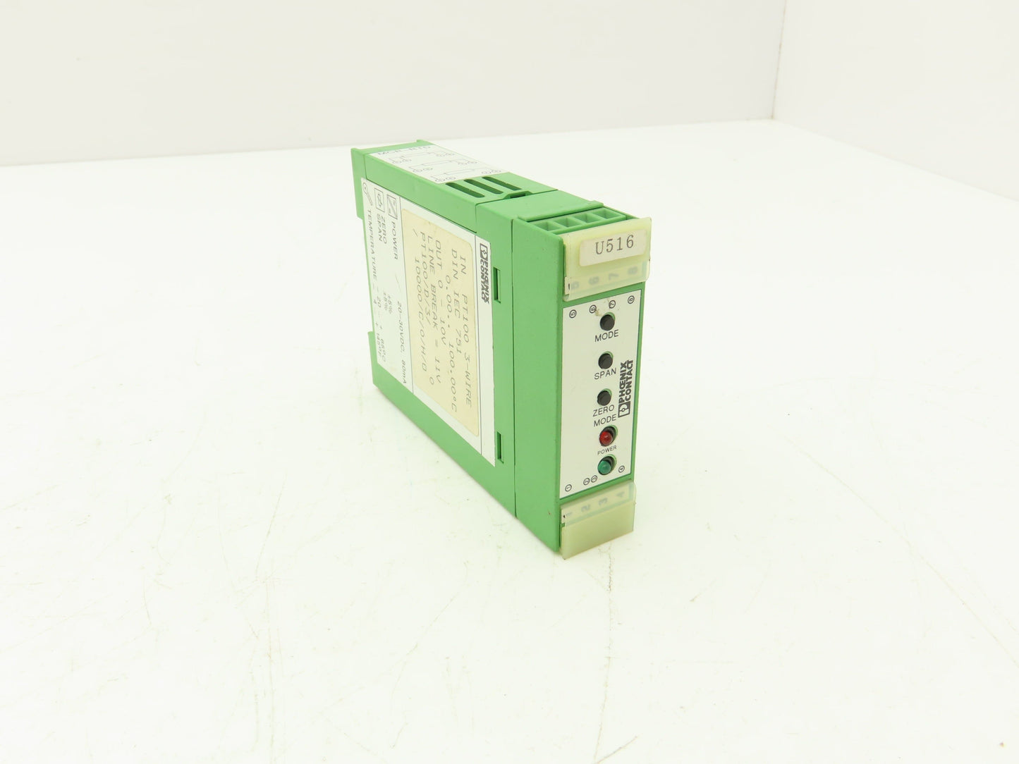 Phoenix Contact MCR-RTD/U/NC 2808394 RTD-Converter PT100 3-Wire In 0-10V Out