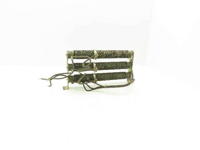 D50 Ceramic Rib Wound Resistor 50 Ohm 11.5" Set of 3 Chassis Mount Assy