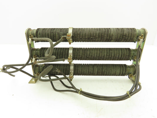 D50 Ceramic Rib Wound Resistor 50 Ohm 11.5" Set of 3 Chassis Mount Assy