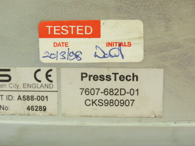 PressTech A588-001 7607-682D-01 CKS980907 Autotron Control Panel