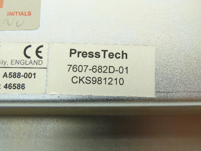 PressTech A588-001 7607-682D-01 CKS981210 Autotron Control Panel