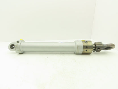 Hanchen Round Hydraulic Cylinder 60mm Bore 360mm Stroke Pivot Mount 1740 PSI