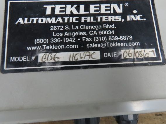 Tekleen ABW10-LP Automatic Back Wash Filter ABW 2630 GPM 100 MIC 10" Flange