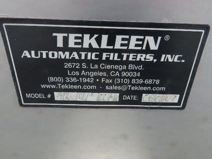 Tekleen ABW10-LP Automatic Back Wash Filter ABW 2630 GPM 100 MIC 10" Flange