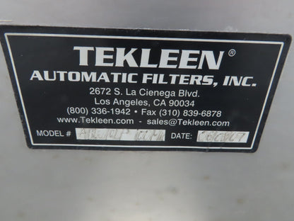 Tekleen ABW10-LP Automatic Back Wash Filter ABW 2630 GPM 100 MIC 10" Flange