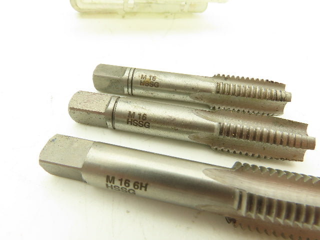 Garant M16-2.0 Tap RH 4-Flute 3-Stage Taper Second Plug HSS Set of 3