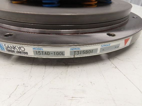 Sankyo 15TAD-100L Rotary Indexer Torque Limiter Overload Clutch 395mm OD