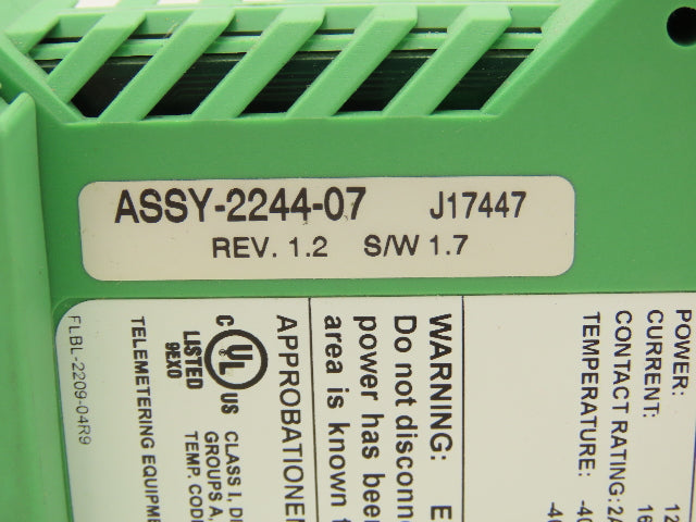 Phoenix Contact RAD-OUT-8D-REL 8 Channel Relay Output Module Rev 1.2 | S/W 1.7