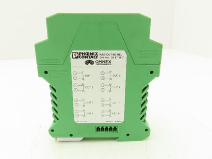Phoenix Contact RAD-OUT-8D-REL 8 Channel Relay Output Module Rev 1.2 | S/W 1.7