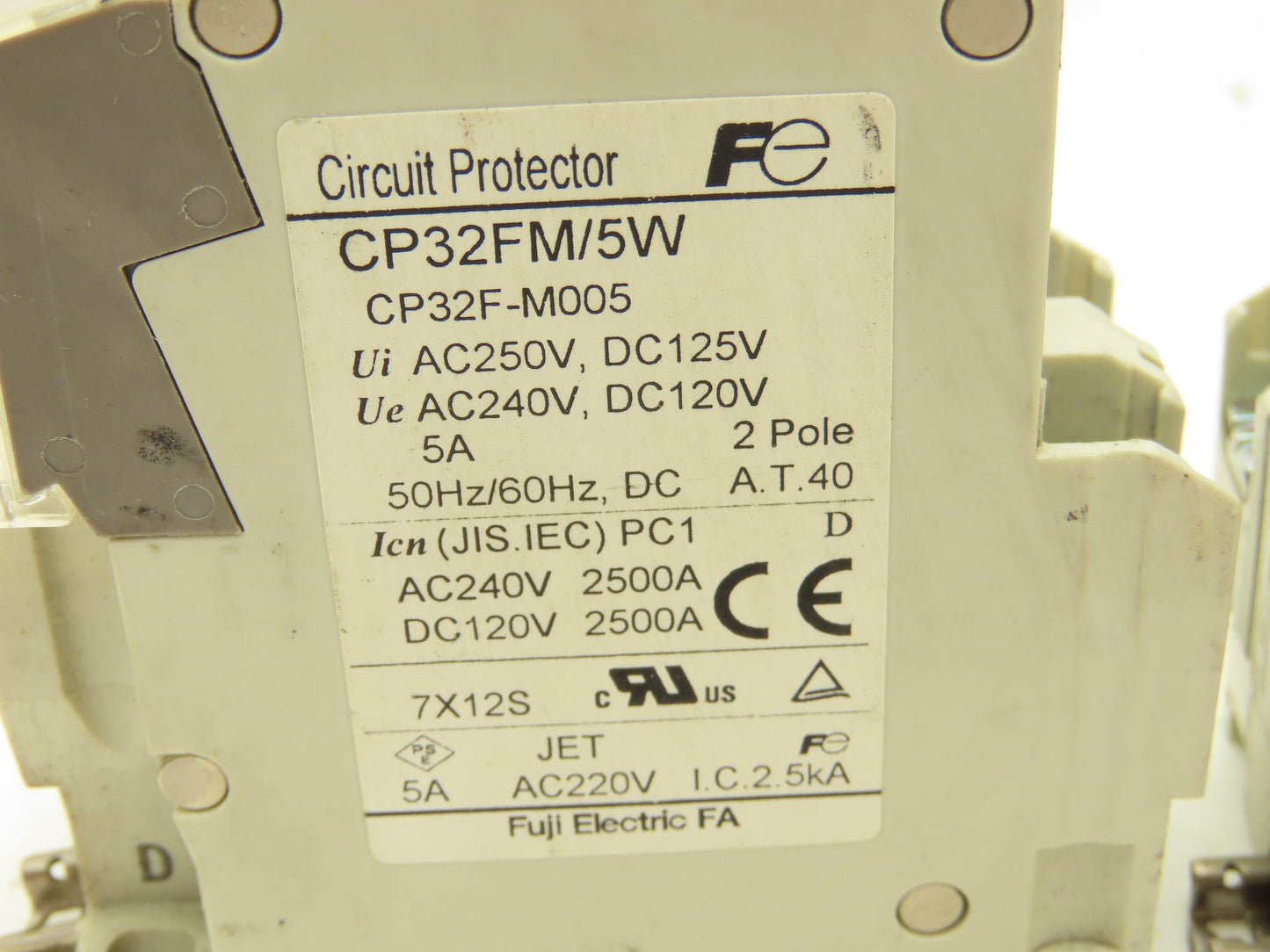 Fuji Electric CP32F-M005 | CP32F-M003 Circuit Breakers 3A 5A Mixed Lot of 11