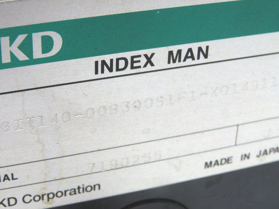 CKD RGIT140-008300S1F1 Rotary Indexer Table 8-Stop 300° 230V 3PH 30:1 Drive