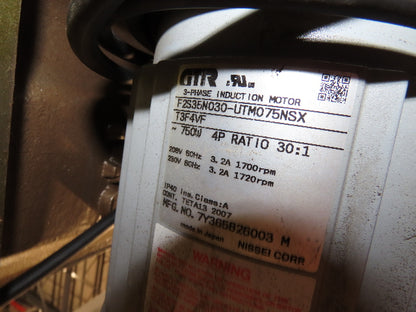 CKD RGIT140-008300S1F1 Rotary Indexer Table 8-Stop 300° 230V 3PH 30:1 Drive