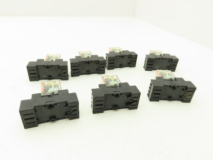 Omron MY4 21Y2Y1 Relay 24VDC Coil 250VAC/30VDC 5A | A-B 700-HN Base | Lot of 7