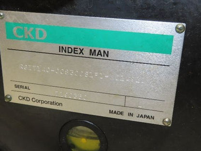 CKD RGIT140-008300S1F1 Rotary Indexer Table 8-Stop 300° 230V 3PH 30:1 Drive