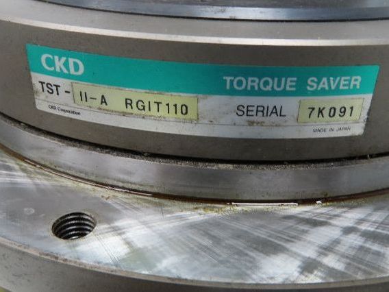 CKD RGIT110-004300S1F1 Rotary Indexer Table 4-Stop w/Torque Limiter 230V 30:1
