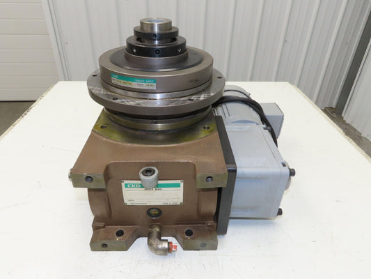 CKD RGIT110-004300S1F1 Rotary Indexer Table 4-Stop w/Torque Limiter 230V 30:1