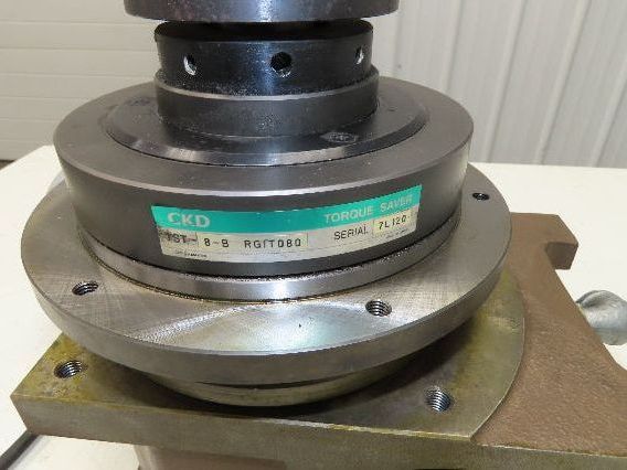 CKD RGIT080-004300S1F1 Rotary Indexer Table 4-Stop w/Torque Limiter 230V 30:1
