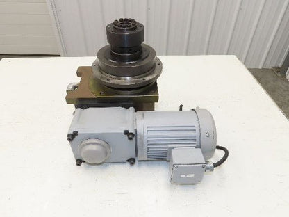 CKD RGIT080-004300S1F1 Rotary Indexer Table 4-Stop w/Torque Limiter 230V 30:1