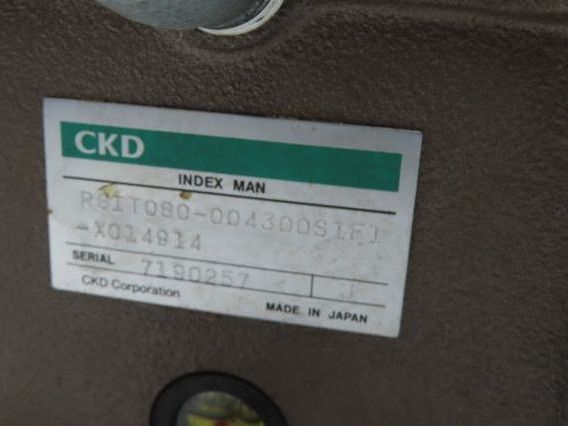 CKD RGIT080-004300S1F1 Rotary Indexer Table 4-Stop w/Torque Limiter -No Drive-