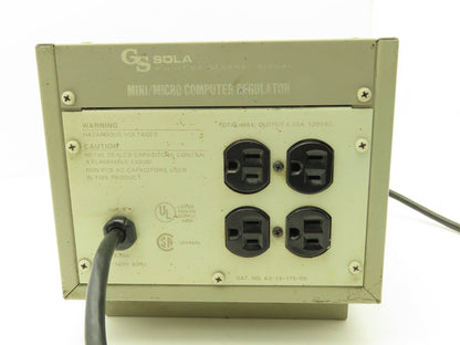 Sola 63-13-175-05 MCR 750 Power Regulator Max Output 6.25A 120VAC