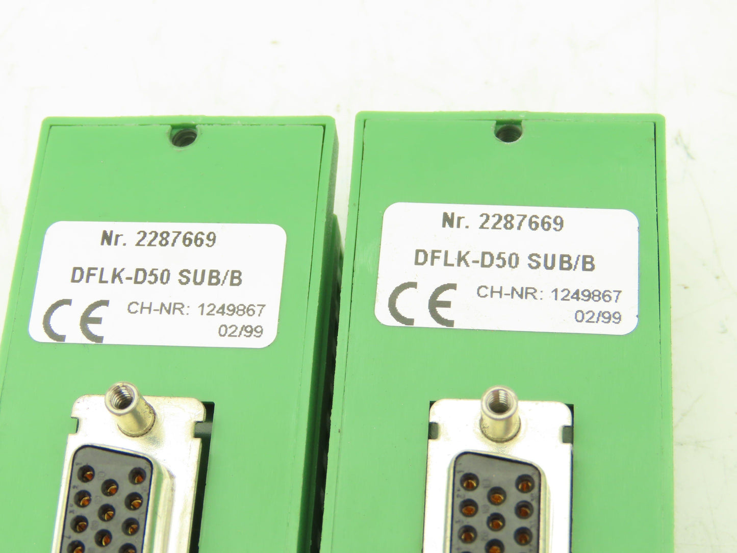 Phoenix Contact Terminal to D-SUB Connector 50-Pin 37-Pin 25-Pin Mixed Lot of 7