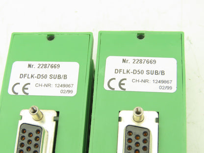 Phoenix Contact Terminal to D-SUB Connector 50-Pin 37-Pin 25-Pin Mixed Lot of 7