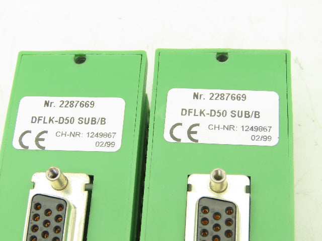 Phoenix Contact Terminal to D-SUB Connector 50-Pin 37-Pin 25-Pin Mixed Lot of 7