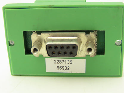 Phoenix Contact DFLK-D9 SUB/B Terminal to D-SUB Connector 9-Pin Lot of 2