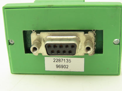 Phoenix Contact DFLK-D9 SUB/B Terminal to D-SUB Connector 9-Pin Lot of 2