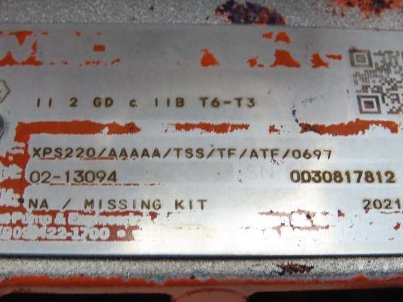 Wilden XPS220/AAAAA/TSS/TF/ATF/0697 Pneumatic Diaphragm Air Pump 1" Alum. 52gpm