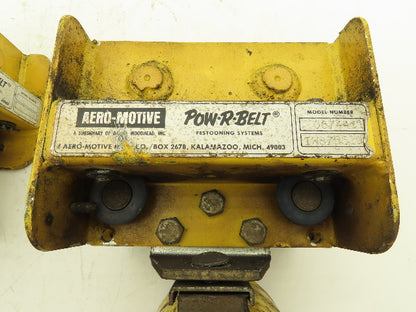 Aero-Motive Pow-R-Belt 0674411 Festoon Flat Cable Trolley 2-1/4" I-Beam Lot of 2