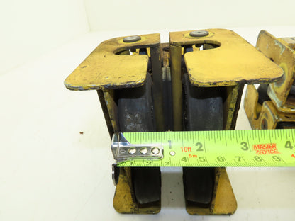 Aero-Motive Pow-R-Belt 0674411 Festoon Flat Cable Trolley 2-1/4" I-Beam Lot of 2