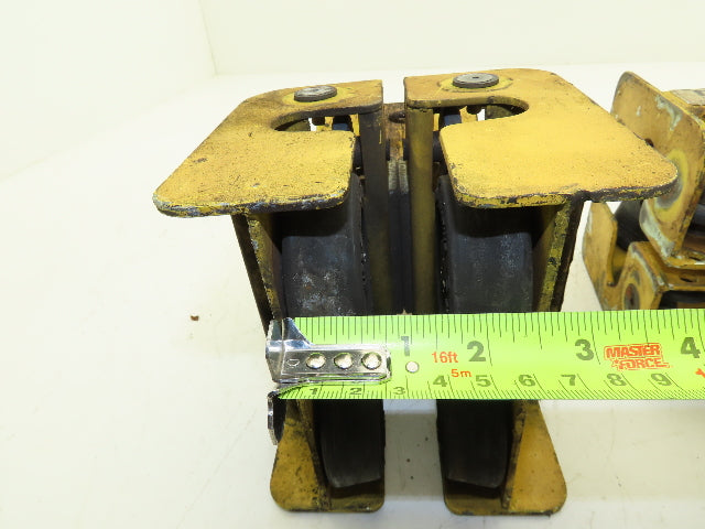 Aero-Motive Pow-R-Belt 0674411 Festoon Flat Cable Trolley 2-1/4" I-Beam Lot of 2