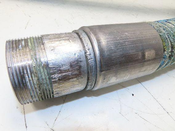 Willcox Flexible Chemical Transfer Hose 316 Stainless 2" NPT x 11' 6"L