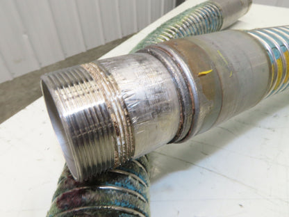 Willcox Flexible Chemical Transfer Hose 316 Stainless 2" NPT x 11' 6"L