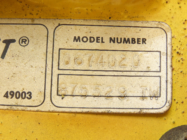 Aero-Motive Pow-R-Belt 0674020 Festoon Flat Cable Carrier I-Beam Hanger Lot of 2