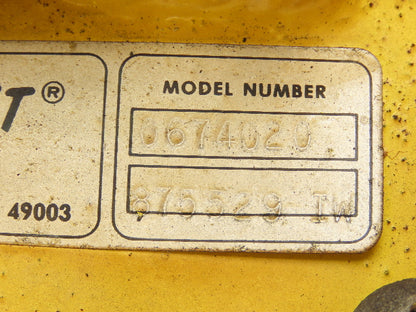 Aero-Motive Pow-R-Belt 0674020 Festoon Flat Cable Carrier I-Beam Hanger Lot of 2