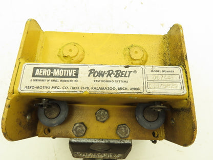 Aero-Motive Pow-R-Belt 0674411 Festoon Flat Cable Trolley  *Bad Wheel*