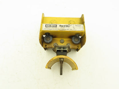 Aero-Motive Pow-R-Belt 0674411 Festoon Flat Cable Trolley  *Bad Wheel*