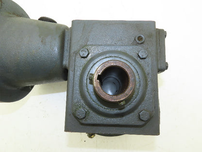 Hub City 213 Worm Gearbox 10:1 Reducer 2.5Hp 175 RPM 56C Hollow Shaft  *Read*