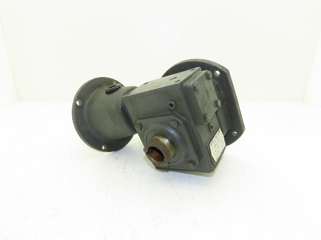 Hub City 213 Worm Gearbox 10:1 Reducer 2.5Hp 175 RPM 56C Hollow Shaft  *Read*