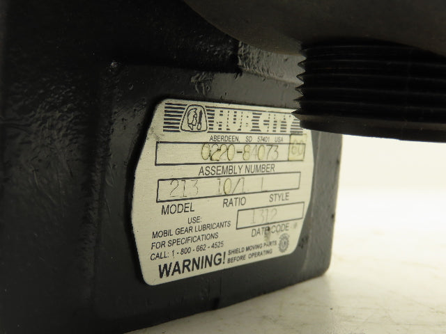 Hub City 213 Worm Gearbox 10:1 Reducer 2.5Hp 175 RPM 56C Hollow Shaft Style L