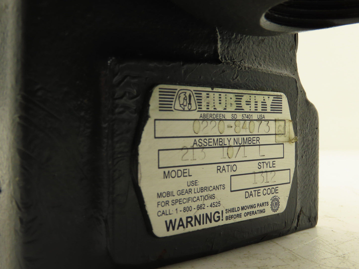 Hub City 213 Worm Gearbox 10:1 Reducer 2.5Hp 175 RPM 56C Hollow Shaft Style L