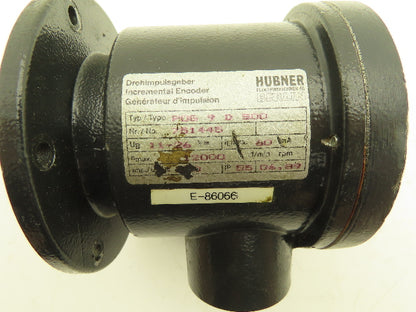 Hubner POG 9 D 500 Digital Tacho Incremental Encoder 11-26VDC 12k RPM