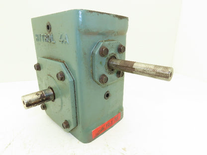 Hytrol 4A 10-1-RH Conveyor Gearbox 10:1 Reducer 1" Output Shaft
