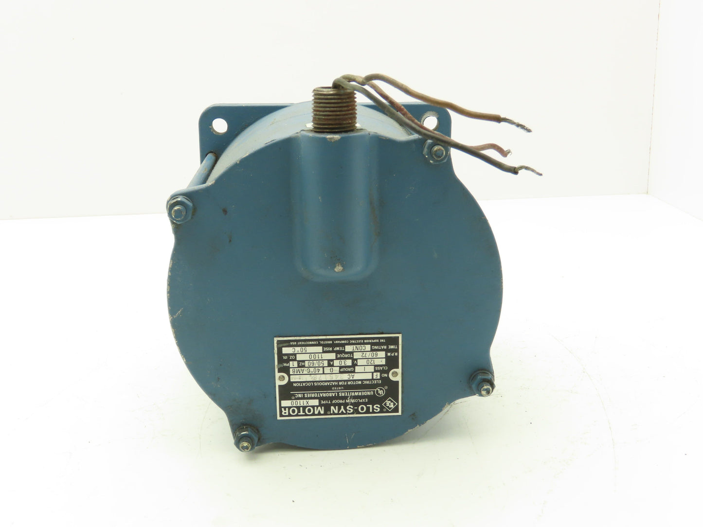 Superior Slo-Syn X1100 Explosion Proof AC Motor 72rpm 120V 1PH