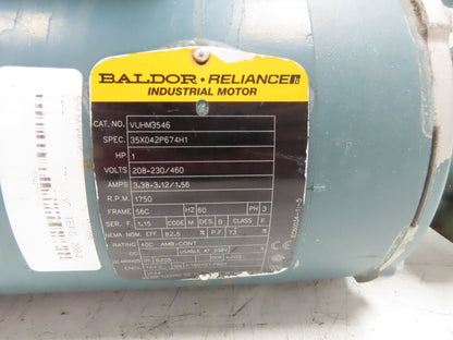 Baldor/Tigear 17Q10L56 Gear Motor 10:1 Reducer 175RPM 1HP 230/460V 3PH RH 56C